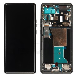 WYŚWIETLACZ LCD DO MOTOROLA EDGE 40 PRO Z RAMKĄ CZARNY 5D68C21986 5D68C22010 ORYGINAŁ SERVICE PACK