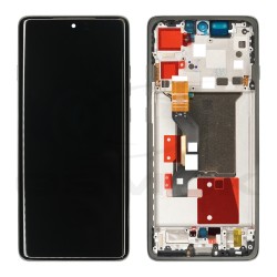 WYŚWIETLACZ LCD DO MOTOROLA EDGE 60 PRO PANTONE SHADOW SZARY Z RAMKĄ 5D68C30045 ORYGINAŁ SERVICE PACK