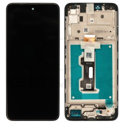 WYŚWIETLACZ LCD + PANEL DOTYKOWY KOMPLET MOTOROLA MOTO E30 MOTO E40 Z RAMKĄ 5D68C19697 5D68C19697RR 5D68C19697SS ORYGINAŁ SERVICE PACK