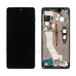 WYŚWIETLACZ LCD DO MOTOROLA MOTO EDGE 20 PRO XT2153 Z RAMKĄ GRANATOWY 5D68C19375 ORYGINAŁ SERVICE PACK