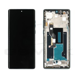 WYŚWIETLACZ LCD DO MOTOROLA MOTO EDGE 50 FUSION Z RAMKĄ NIEBIESKI FOREST BLUE 5D68C24368 5D68C24633 5D68C24359 5D68C24362 5D68C24365 5D68C24344 ORYGINAŁ SERVICE PACK