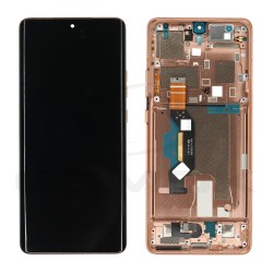 WYŚWIETLACZ LCD DO MOTOROLA MOTO EDGE 50 ULTRA XT2401 Z RAMKĄ BRZOSKWINIOWY 5D68C24470 5D68C24485 5D68C24488 ORYGINAŁ SERVICE PACK