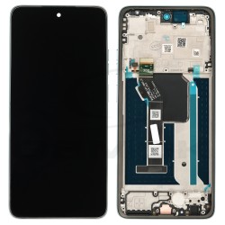 WYŚWIETLACZ LCD DO MOTOROLA MOTO G56 Z RAMKĄ SZARY 5D68C30209 ORYGINAŁ SERVICE PACK
