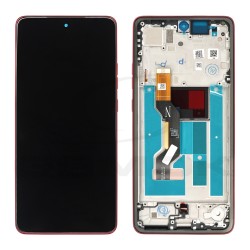 WYŚWIETLACZ LCD DO MOTOROLA MOTO G86 XT2527 Z RAMKĄ CZERWONY 5D68C30477 ORYGINAŁ SERVICE PACK