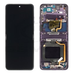 WYŚWIETLACZ LCD DO MOTOROLA RAZR 40 FIOLETOWY Z RAMKĄ 5D68C22836 ORYGINAŁ SERVICE PACK