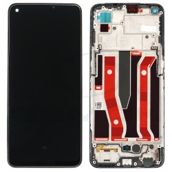 WYŚWIETLACZ LCD DO  OPPO A94 5G / A95 5G/ F19 PRO+ 5G/ RENO 5 Z / 4908719 4907425 4906421 CZARNY Z RAMKĄ ORG SERVICE PACK