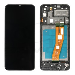 WYŚWIETLACZ LCD + PANEL DOTYKOWY KOMPLET SAMSUNG A042 GALAXY A04E Z RAMKĄ GH81-23088A ORYGINAŁ SERVICE PACK