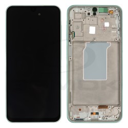 WYŚWIETLACZ LCD DO SAMSUNG A266 GALAXY A26 5G MIĘTOWY Z RAMKĄ GH82-37049C ORYGINAŁ SERVICE PACK