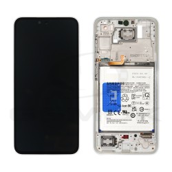 WYŚWIETLACZ LCD DO SAMSUNG A356 GALAXY A35 5G NIEBIESKI Z RAMKĄ I BATERIĄ GH82-34223B ORYGINAŁ SERVICE PACK