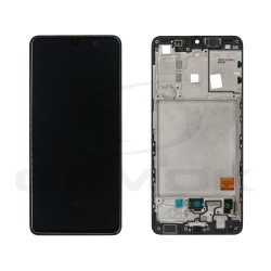 WYŚWIETLACZ LCD + PANEL DOTYKOWY KOMPLET SAMSUNG A415F GALAXY A41 Z RAMKĄ GH82-22860A GH82-23019A GH82-22260A ORYGINAŁ SERVICE PACK