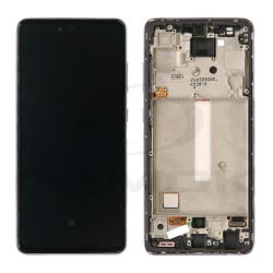 WYŚWIETLACZ LCD DO SAMSUNG A525 A526 GALAXY A52 FIOLETOWY Z RAMKĄ GH82-25752C GH82-25524C GH82-25526C GH82-25754C GH82-25602C ORYGINAŁ SERVICE PACK