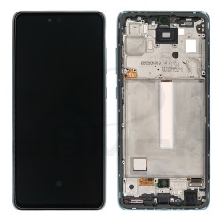 WYŚWIETLACZ LCD DO SAMSUNG A525 A526 GALAXY A52 NIEBIESKI Z RAMKĄ GH82-25524B GH82-25526B GH82-25754B GH82-25602B ORYGINAŁ SERVICE PACK