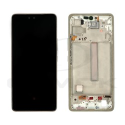 WYŚWIETLACZ LCD DO SAMSUNG A536 GALAXY A53 5G BIAŁY Z RAMKĄ GH82-28024B GH97-28025B GH82-28025B ORYGINAŁ SERVICE PACK