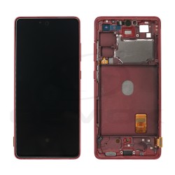 WYŚWIETLACZ LCD DO SAMSUNG G780 GALAXY S20 FE CZERWONY Z RAMKĄ GH82-29057E GH82-29056E GH82-24219E GH82-24220E GH82-24214E GH82-24215E GH82-31329E GH82-31328E ORYGINAŁ SERVICE PACK