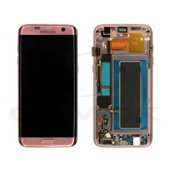 WYŚWIETLACZ LCD DO SAMSUNG G935 GALAXY S7 EDGE ROSE GOLD Z RAMKĄ GH97-18533E GH97-18767E GH97-18594E ORYGINAŁ SERVICE PACK