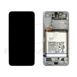 WYŚWIETLACZ LCD DO SAMSUNG S906 GALAXY S22 PLUS 5G BIAŁY Z BATERIĄ  GH82-27499B ORYGINAŁ SERVICE PACK