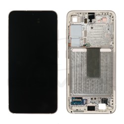 WYŚWIETLACZ LCD DO SAMSUNG S911 GALAXY S23 CREAM BEŻOWY Z RAMKĄ GH82-30481B GH82-30480B GH82-31001B ORYGINAŁ SERVICE PACK
