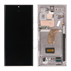 WYŚWIETLACZ LCD DO SAMSUNG S918 GALAXY S23 ULTRA LAVENDER RÓŻOWY / FIOLETOWY Z RAMKĄ GH82-30466D GH82-30465D ORYGINAŁ SERVICE PACK