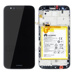 WYŚWIETLACZ LCD DO HUAWEI G8 Z RAMKĄ I BATERIĄ SZARY 02350KKK ORYGINAŁ SERVICE PACK