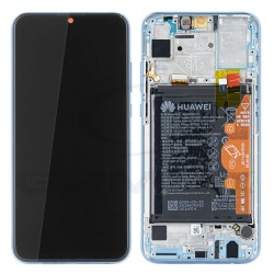 WYŚWIETLACZ LCD DO HUAWEI HONOR 10 LITE Z RAMKĄ I BATERIĄ NIEBIESKI 02352HUV ORYGINAŁ SERVICE PACK