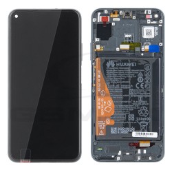 WYŚWIETLACZ LCD DO HUAWEI HONOR 20 / NOVA 5T Z RAMKĄ I BATERIĄ CZARNY 02352TMU 02352SMP ORYGINAŁ SERVICE PACK