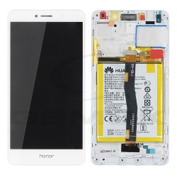 WYŚWIETLACZ LCD DO HUAWEI HONOR 6X Z RAMKĄ I BATERIĄ BIAŁY 02351ADQ ORYGINAŁ SERVICE PACK