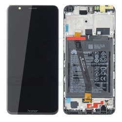 WYŚWIETLACZ LCD DO HUAWEI HONOR 7X Z RAMKĄ I BATERIĄ CZARNY 02351PUU 02351TXT ORYGINAŁ SERVICE PACK