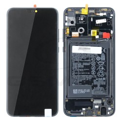 WYŚWIETLACZ LCD DO HUAWEI HONOR 9X LITE Z RAMKĄ I BATERIĄ CZARNY 02353QJJ ORYGINAŁ SERVICE PACK