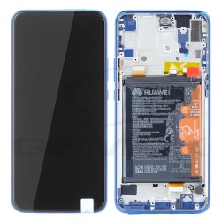 WYŚWIETLACZ LCD DO HUAWEI HONOR 9X Z RAMKĄ I BATERIĄ NIEBIESKI 02353HAD ORYGINAŁ SERVICE PACK