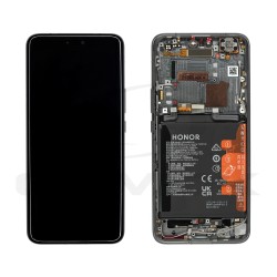 WYŚWIETLACZ LCD + PANEL DOTYKOWY KOMPLET HUAWEI HONOR MAGIC 6 PRO Z RAMKĄ I BATERIĄ CZARNY 0235AJLM ORYGINAŁ SERVICE PACK