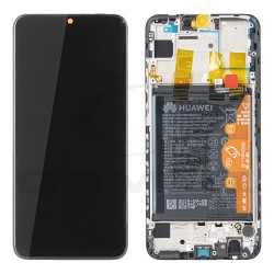 WYŚWIETLACZ LCD DO HUAWEI P SMART 2019 Z RAMKĄ I BATERIĄ CZARNY 02352JEY 02352JFA 02352HTF 02352HPR 02353RAH ORYGINAŁ SERVICE PACK