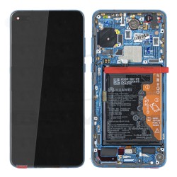 WYŚWIETLACZ LCD DO HUAWEI P40 Z RAMKĄ I BATERIĄ NIEBIESKI 02353MFU ORYGINAŁ SERVICE PACK
