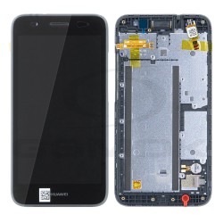 WYŚWIETLACZ LCD DO HUAWEI Y3 2017 Z RAMKĄ SZARY 97070QXM ORYGINAŁ SERVICE PACK