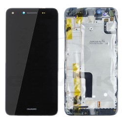 WYŚWIETLACZ LCD DO HUAWEI Y5 II 3G CUN-U29 Z RAMKĄ CZARNY 97070MSD ORYGINAŁ SERVICE PACK