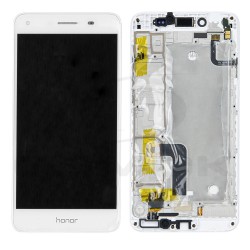 WYŚWIETLACZ LCD DO HUAWEI Y6 II COMPACT / HONOR 5A Z RAMKĄ I BATERIĄ BIAŁY 97070PMV ORYGINAŁ SERVICE PACK
