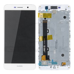 WYŚWIETLACZ LCD DO HUAWEI Y6 PRO Z RAMKĄ BIAŁY 97070LBA ORYGINAŁ SERVICE PACK