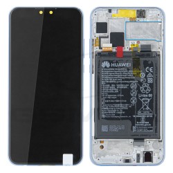 WYŚWIETLACZ LCD DO HUAWEI Y9 2019 Z RAMKĄ I BATERIĄ FIOLET 02352FDU ORYGINAŁ SERVICE PACK