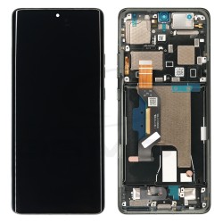 WYŚWIETLACZ LCD DO MOTOROLA EDGE 50 ULTRA 5G SZARY Z RAMKĄ 5D68C24468 5D68C24483 ORYGINAŁ SERVICE PACK