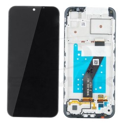 WYŚWIETLACZ LCD DO MOTOROLA MOTO E6I Z RAMKĄ CZARNY 5D68C18134 ORYGINAŁ SERVICE PACK