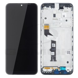 WYŚWIETLACZ LCD DO MOTOROLA MOTO E7 PLUS Z RAMKĄ CZARNY 5D68C17416 ORYGINAŁ SERVICE PACK