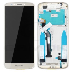 WYŚWIETLACZ LCD DO MOTOROLA MOTO G6 PLAY XT1922 XT1922-3 Z RAMKĄ ZŁOTY  57983114419 5D68C10051 ORYGINAŁ SERVICE PACK