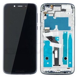 WYŚWIETLACZ LCD DO MOTOROLA MOTO G7 PLAY XT1952 Z RAMKĄ CZARNY 5D68C14073 5D68C13298PW ORYGINAŁ SERVICE PACK