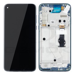 WYŚWIETLACZ LCD DO MOTOROLA MOTO G8 POWER XT2041 Z RAMKĄ NIEBIESKI 5D68C16143 ORYGINAŁ SERVICE PACK