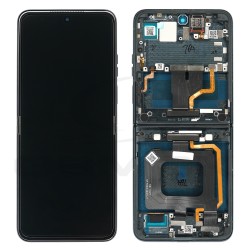 WYŚWIETLACZ LCD DO MOTOROLA RAZR 50 ULTRA NIEBIESKI Z RAMKĄ 5D68C24698 5D68C24594 ORYGINAŁ SERVICE PACK