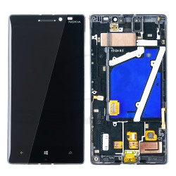 WYŚWIETLACZ LCD DO NOKIA LUMIA 930 Z RAMKĄ CZARNY 00812K9[ORYGINAŁ]