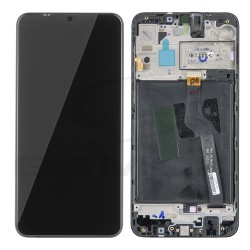 WYŚWIETLACZ LCD DO SAMSUNG A105 GALAXY A10 CZARNY Z RAMKĄ GH82-20227A GH82-20322A ORYGINAŁ SERVICE PACK