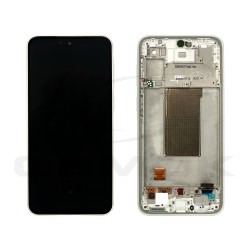 WYŚWIETLACZ LCD DO SAMSUNG A376 GALAXY A37 BIAŁY Z RAMKĄ GH82-39232C ORYGINAŁ SERVICE PACK