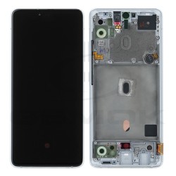 WYŚWIETLACZ LCD DO SAMSUNG A516 GALAXY A51 5G BIAŁY Z RAMKĄ GH82-23124B GH82-23100B ORYGINAŁ SERVICE PACK