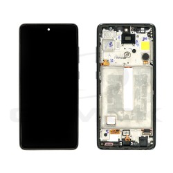 WYŚWIETLACZ LCD DO SAMSUNG A525 A526 GALAXY A52 5G Z RAMKĄ CZARNY PULLED GRADE B