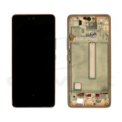 WYŚWIETLACZ LCD DO SAMSUNG A536 GALAXY A53 5G POMARAŃCZOWY Z RAMKĄ GH82-28025D GH82-28024D GH82-28026D ORYGINAŁ SERVICE PACK
